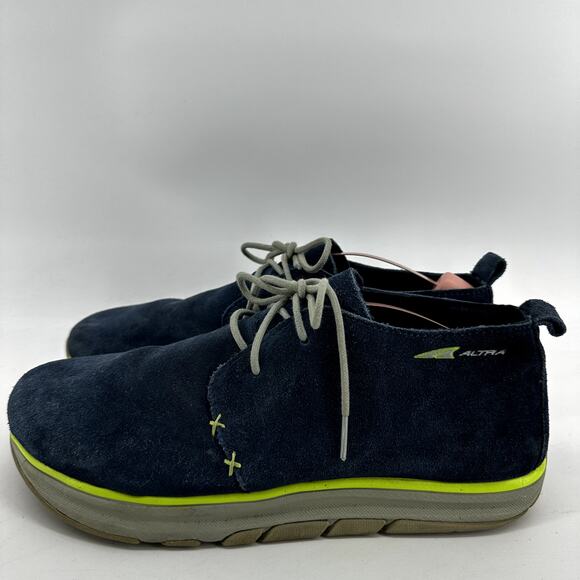 Altra Chukka | eBay Altra Run Natural Chukka Desert Boot Everyday Lace Up 100% Leather Blue Lime 10